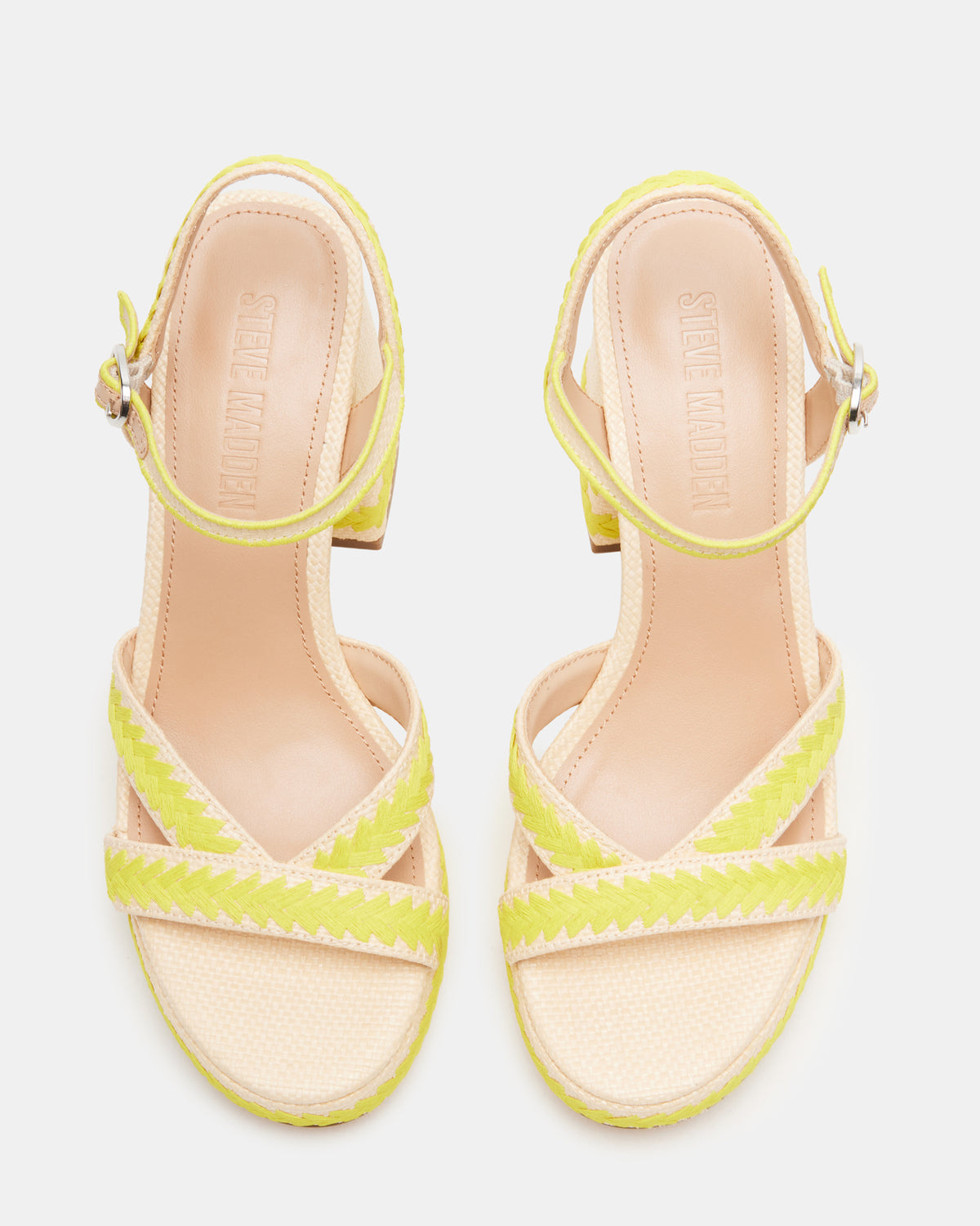 MIMOSA Yellow Women's Platform Block Heel - Steve Madden