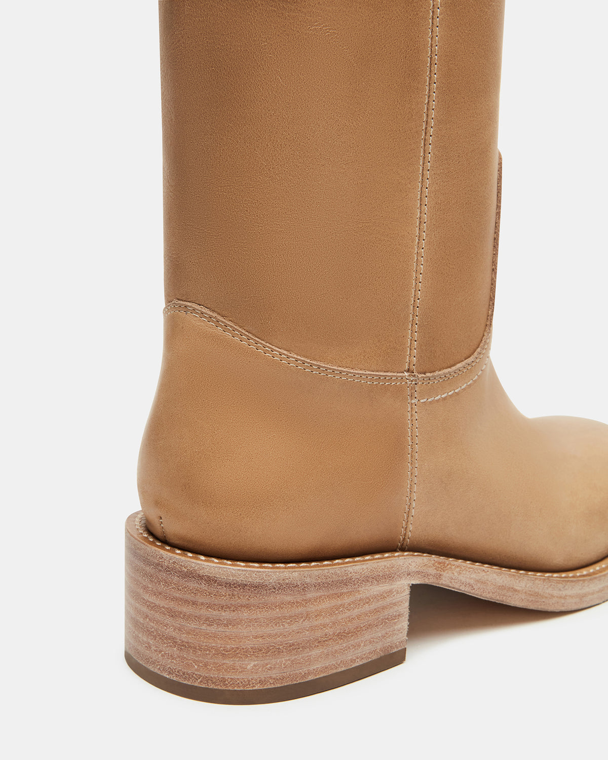 RIGGS Banana Leather Square-Toe Women's Boot - Steve Madden
