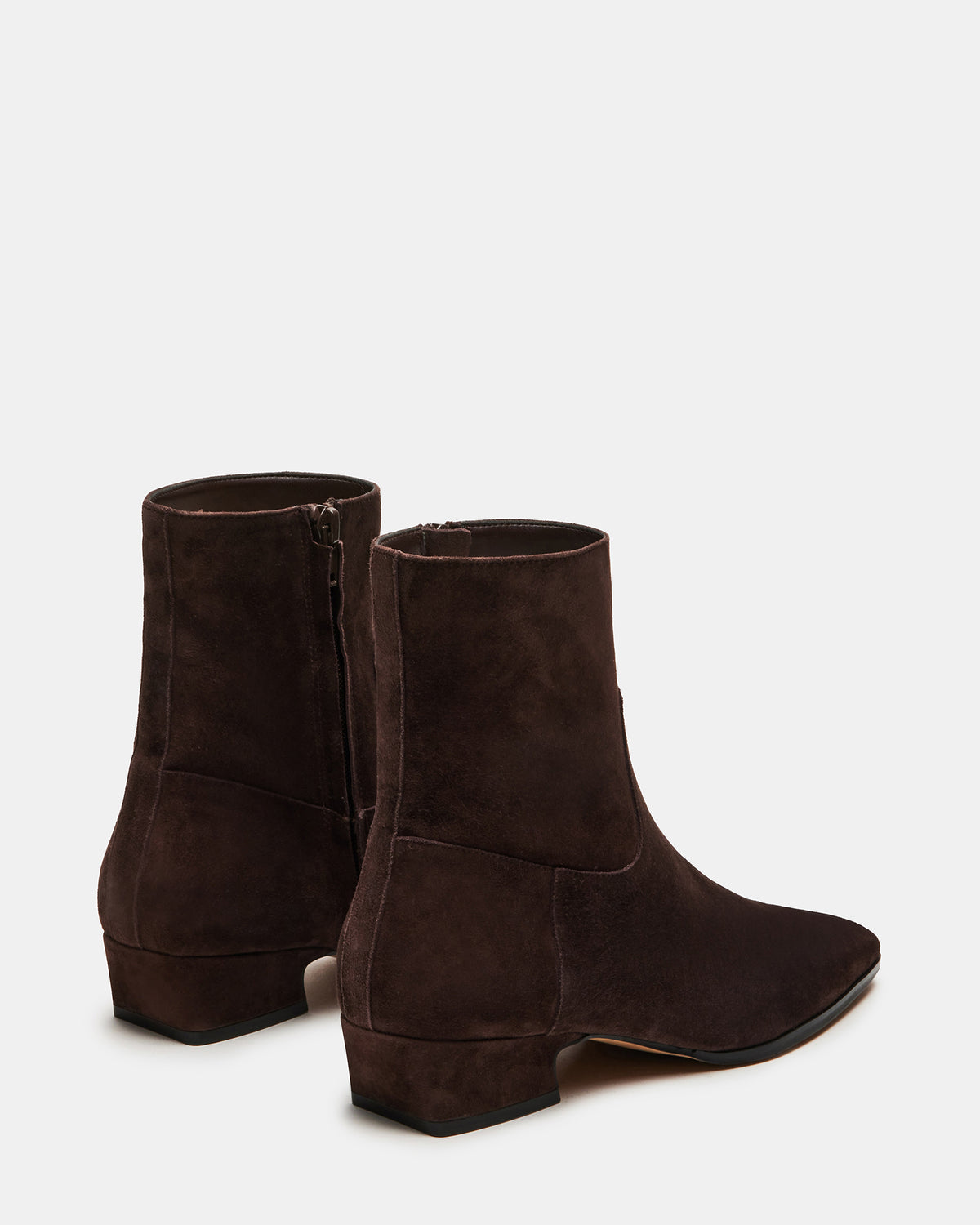 DUSTY Chocolate Brown Suede Women's Ankle Boot - Steve Madden