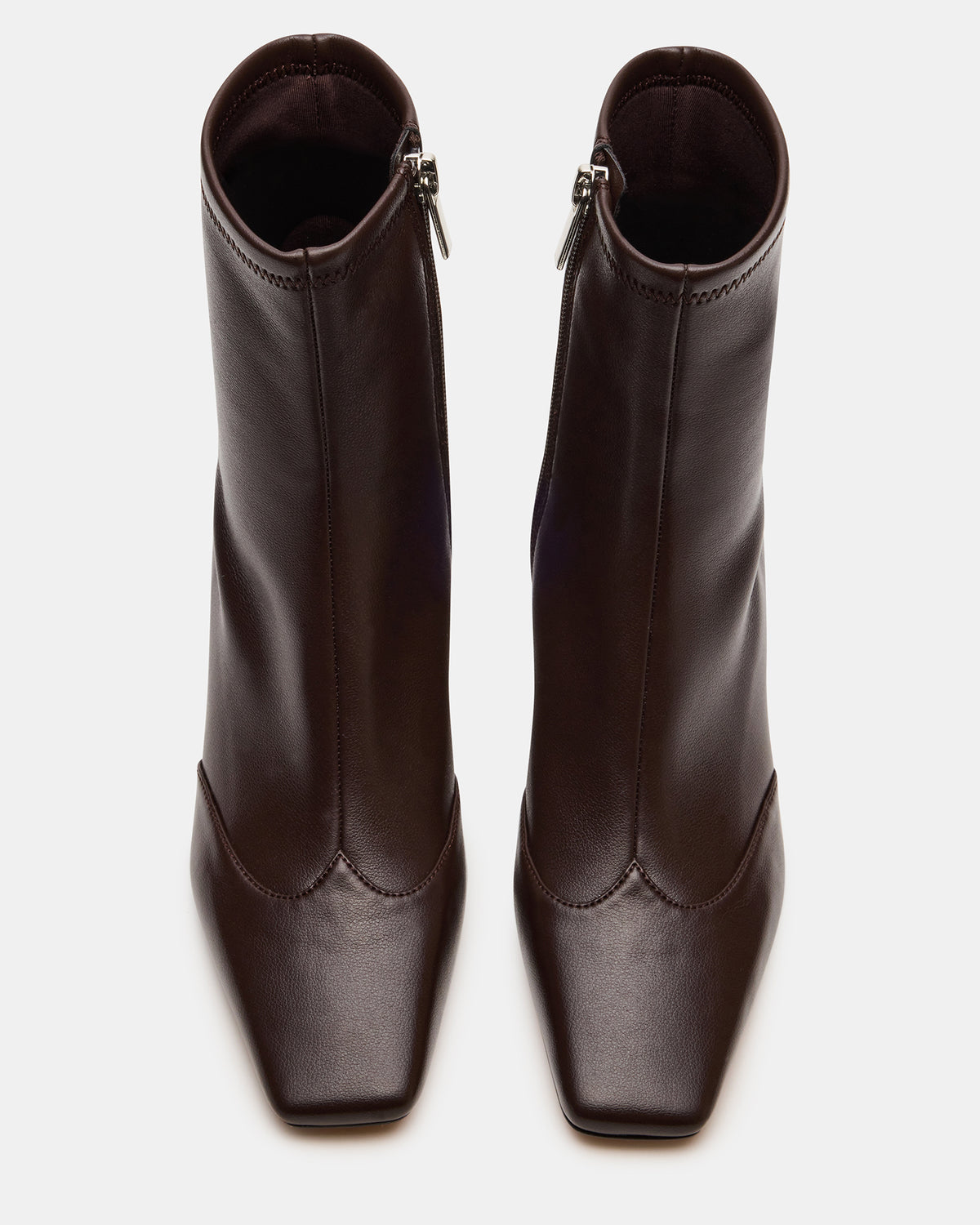 JETER Brown Square-Toe Women's Ankle Boot - Steve Madden
