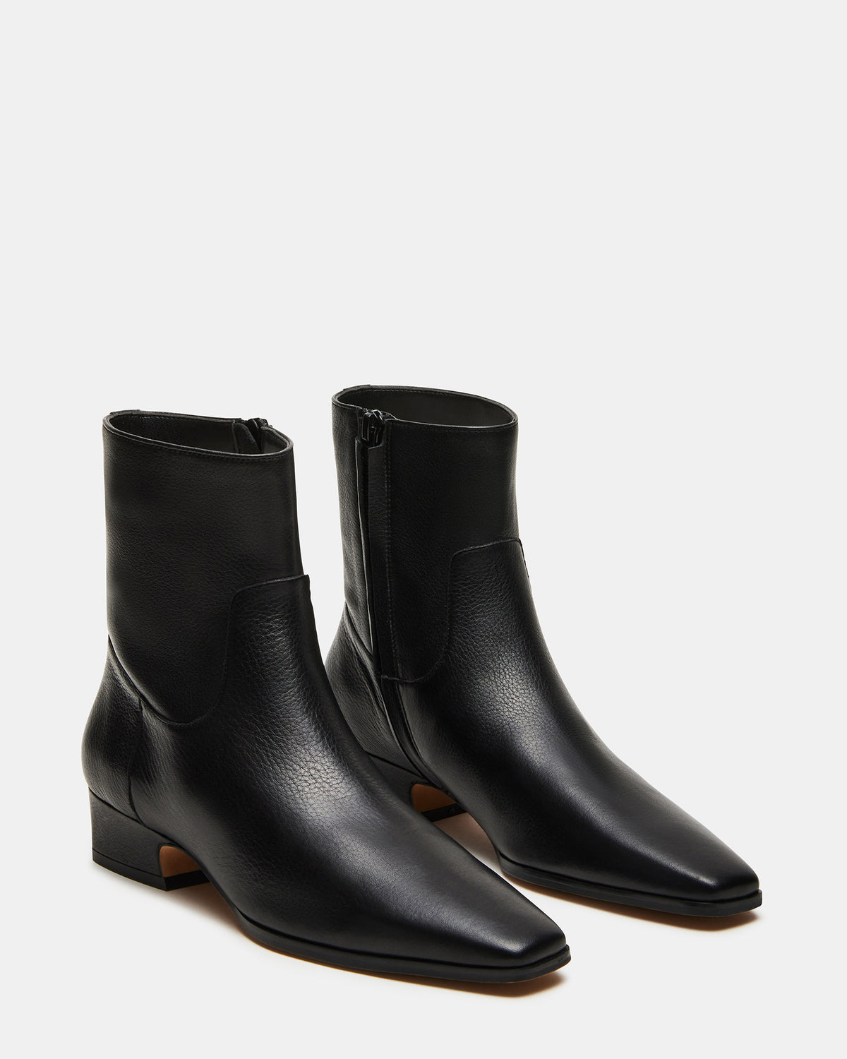DUSTY Black Leather Women's Ankle Boot - Steve Madden