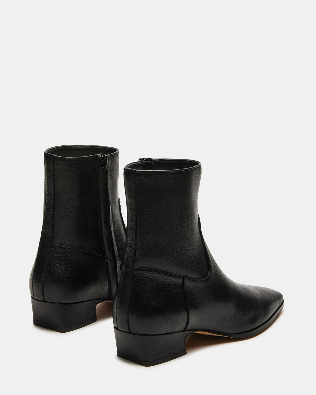 DUSTY Black Leather Women's Ankle Boot - Steve Madden