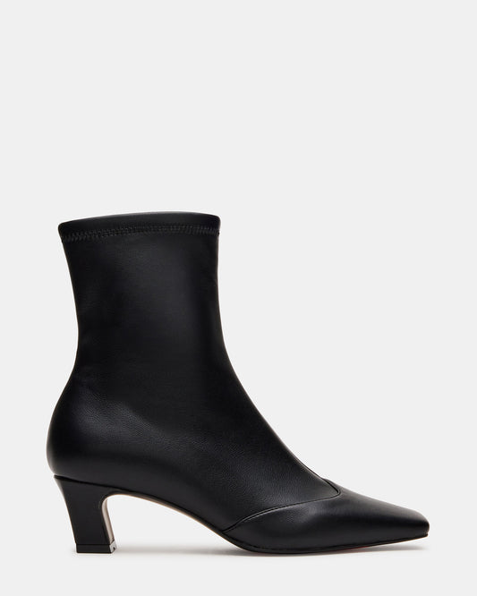 JETER Black Square-Toe Women's Ankle Boot - Steve Madden