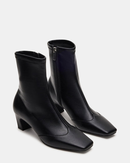 JETER Black Square-Toe Women's Ankle Boot - Steve Madden