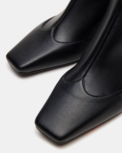 JETER Black Square-Toe Women's Ankle Boot - Steve Madden