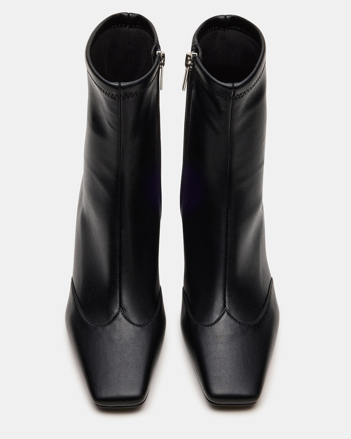 JETER Black Square-Toe Women's Ankle Boot - Steve Madden