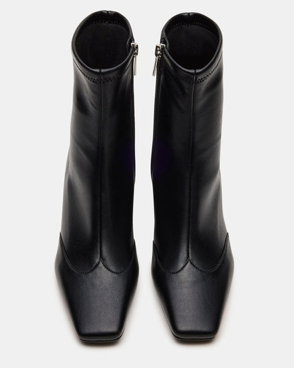 JETER Black Square-Toe Women's Ankle Boot - Steve Madden