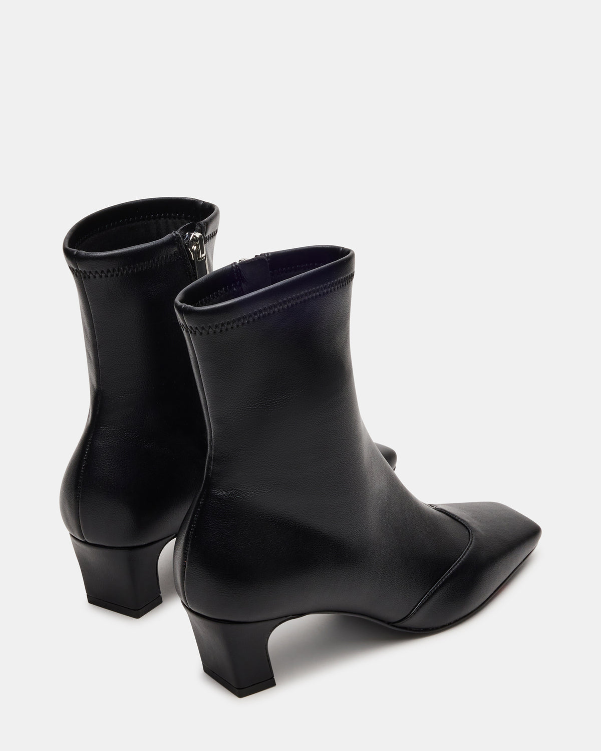 JETER Black Square-Toe Women's Ankle Boot - Steve Madden