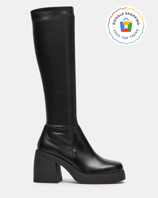 BERKLEIGH Black Women's Knee High Boot - Steve Madden