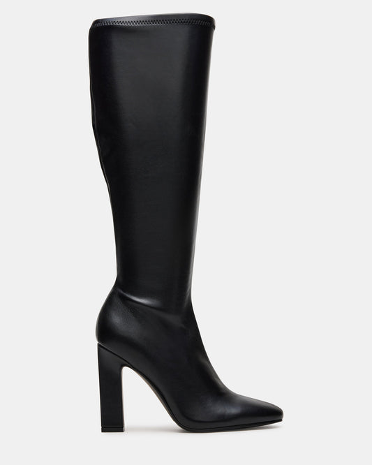 ARIA Black Wide Calf Knee-High Women's Boot - Steve Madden