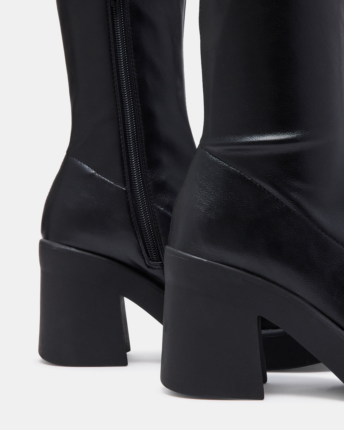 KLAYTON Black Platform Ankle Boot | Women's Booties - Steve Madden