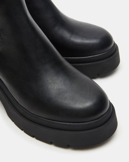 KOA Black Lug Sole Chelsea Women's Ankle Boot - Steve Madden
