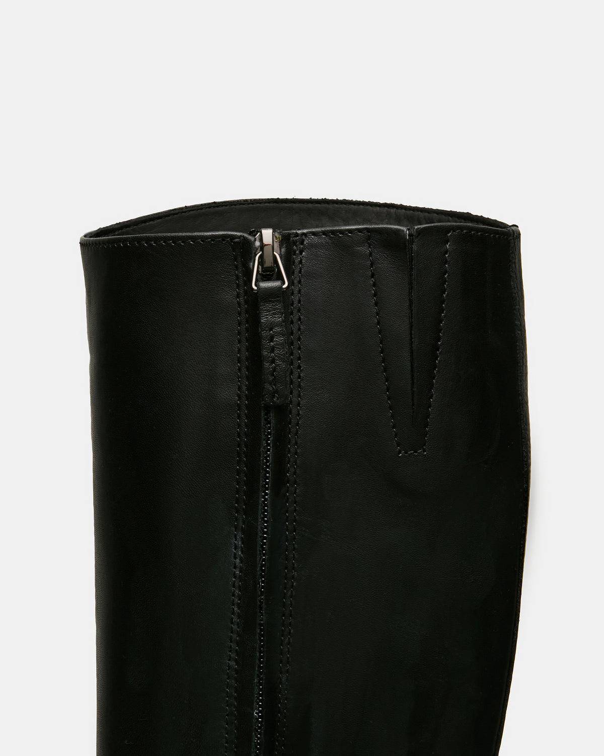 BELMONT Black Leather Knee-High Women's Riding Boot - Steve Madden