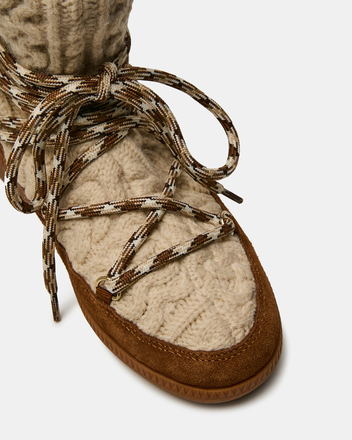 WYSTAN Taupe Multi Lace-Up Women's Ankle Boot - Steve Madden