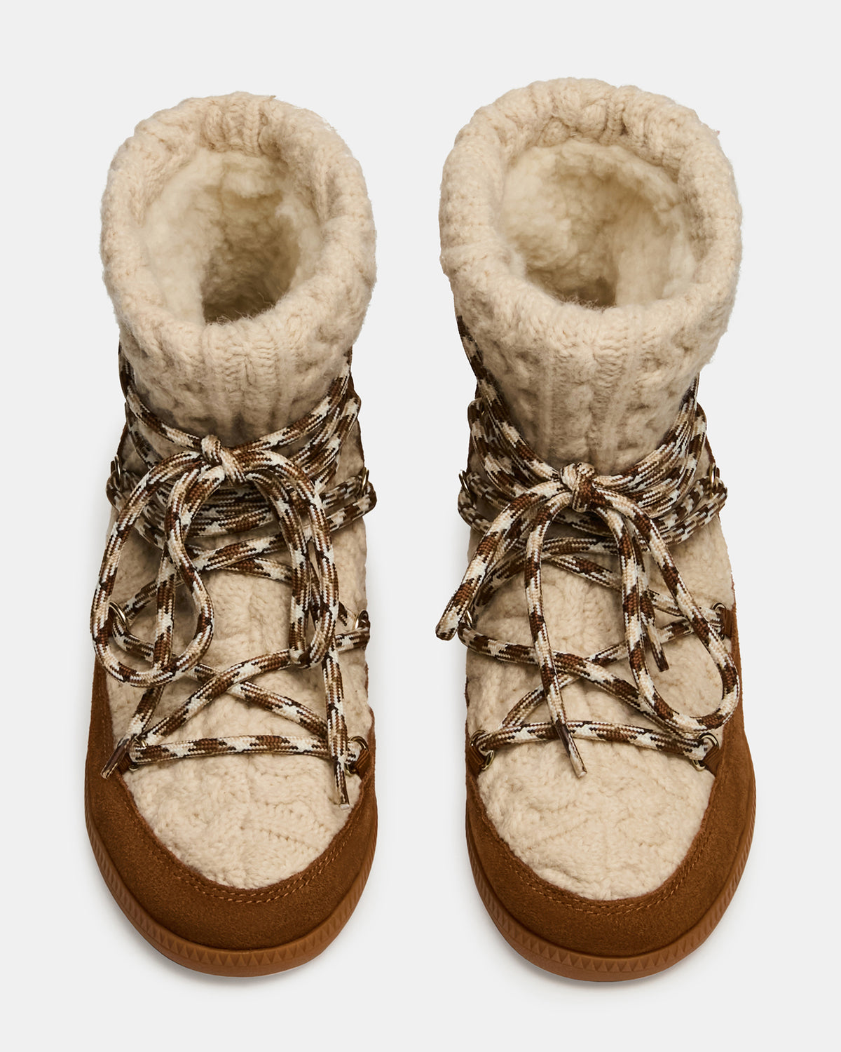 WYSTAN Taupe Multi Lace-Up Women's Ankle Boot - Steve Madden