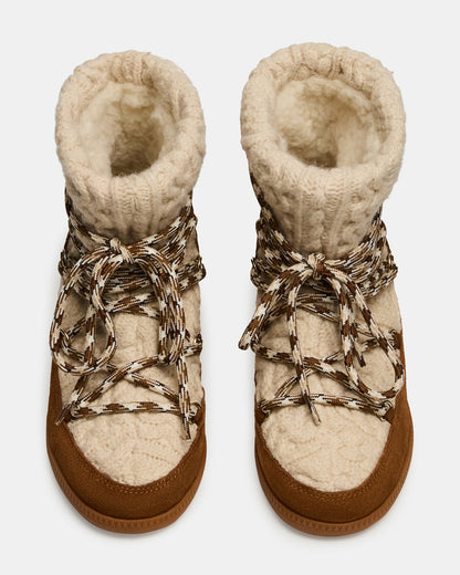 WYSTAN Taupe Multi Lace-Up Women's Ankle Boot - Steve Madden