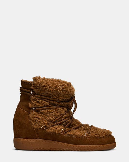 WYSTAN Chestnut Lace-Up Women's Ankle Boot - Steve Madden