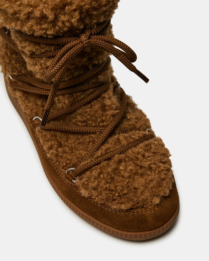 WYSTAN Chestnut Lace-Up Women's Ankle Boot - Steve Madden