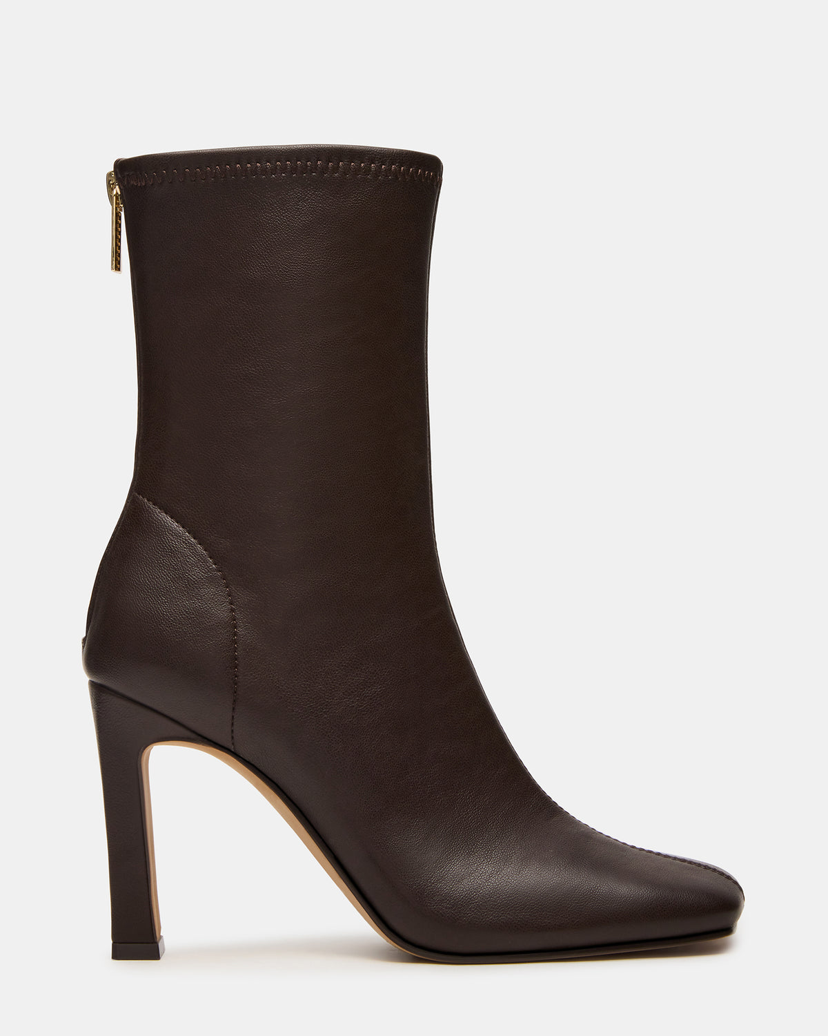 KHELAN Brown Square-Toe Heeled Women's Ankle Boot - Steve Madden