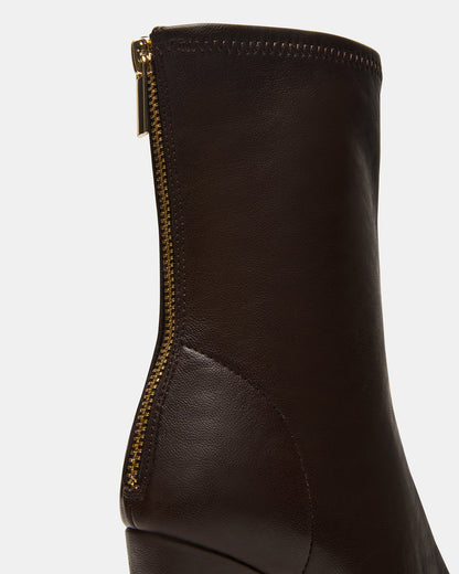 KHELAN Brown Square-Toe Heeled Women's Ankle Boot - Steve Madden