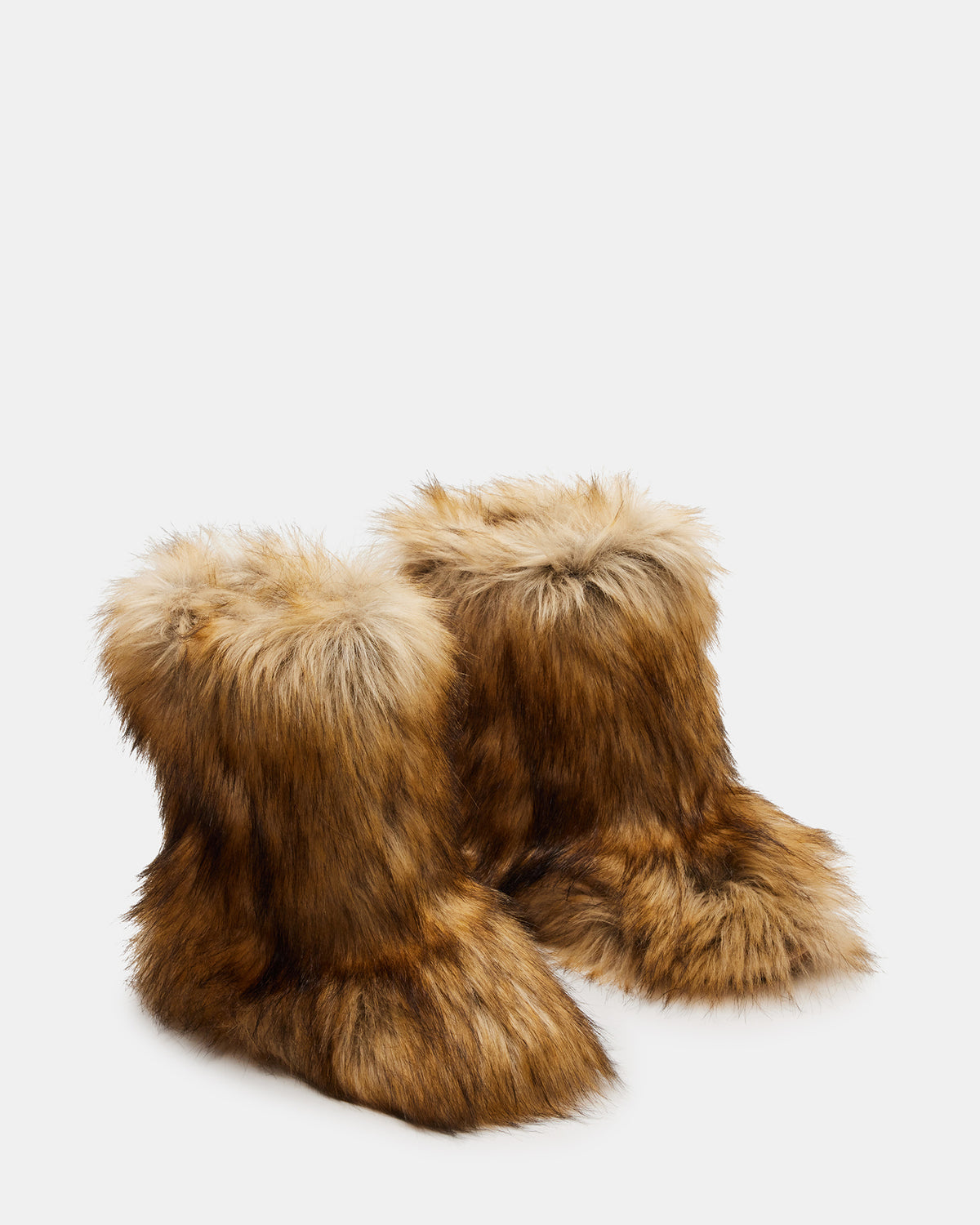 BEASTIE Tan Multi Women's Faux Fur Bootie - Steve Madden