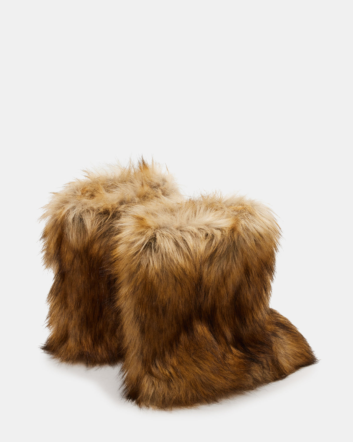 BEASTIE Tan Multi Women's Faux Fur Bootie - Steve Madden