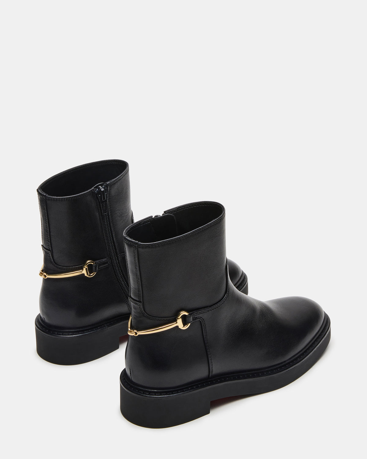DIABLO Black Leather Women's Ankle Boot - Steve Madden