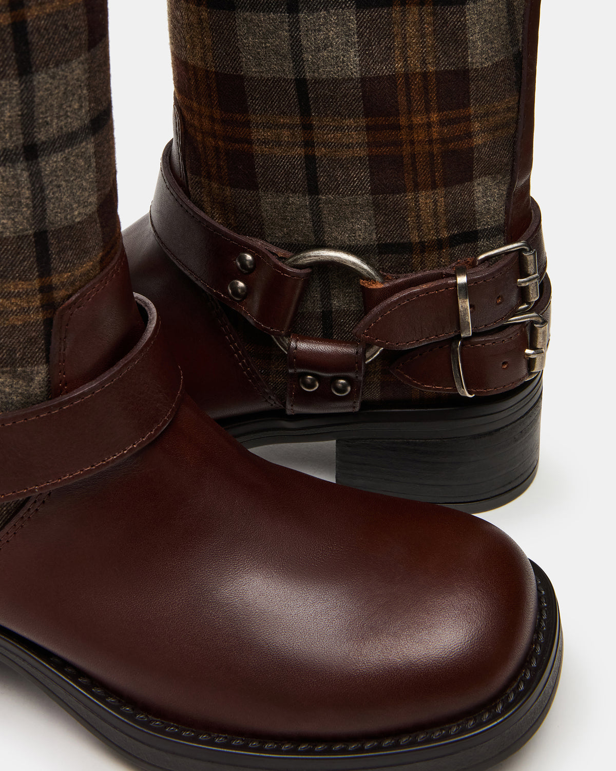 ASTOR Flannel Brown Multi Knee-High Women's Boot - Steve Madden