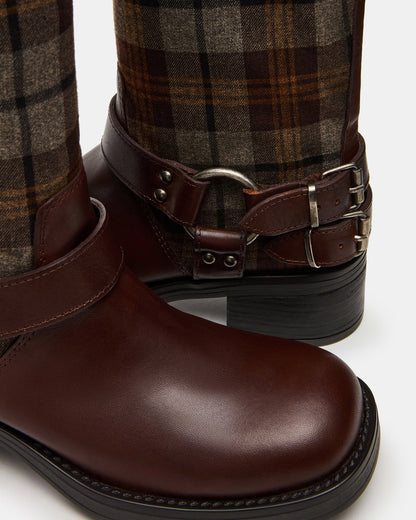 ASTOR Flannel Brown Multi Knee-High Women's Boot - Steve Madden