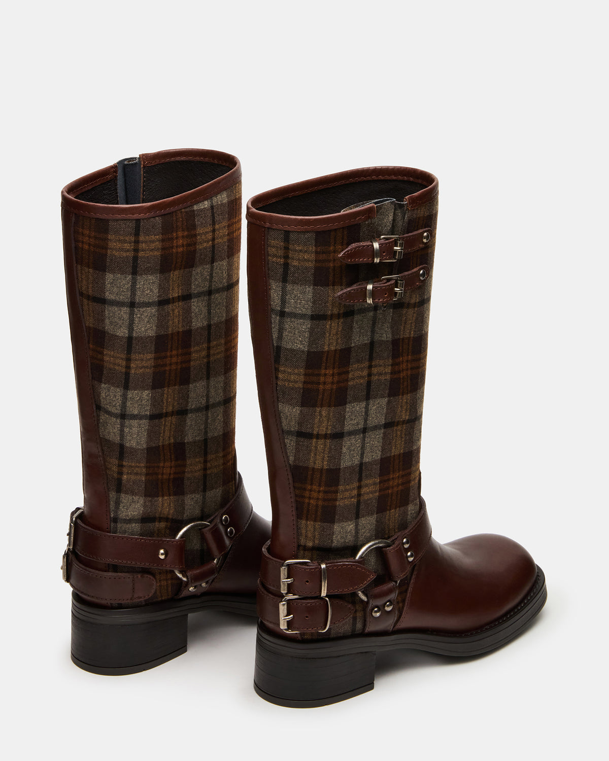 ASTOR Flannel Brown Multi Knee-High Women's Boot - Steve Madden