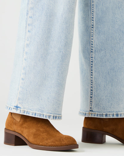 KAPLAN Camel Suede Chelsea Block Heel Women's Ankle Boot - Steve Madden