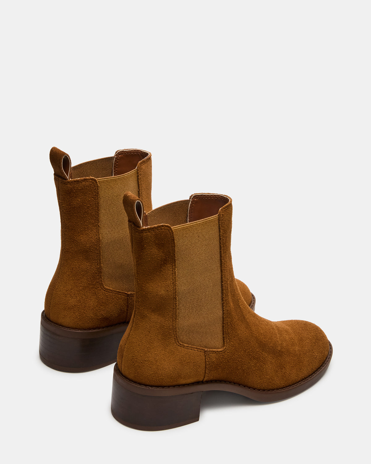 KAPLAN Camel Suede Chelsea Block Heel Women's Ankle Boot - Steve Madden