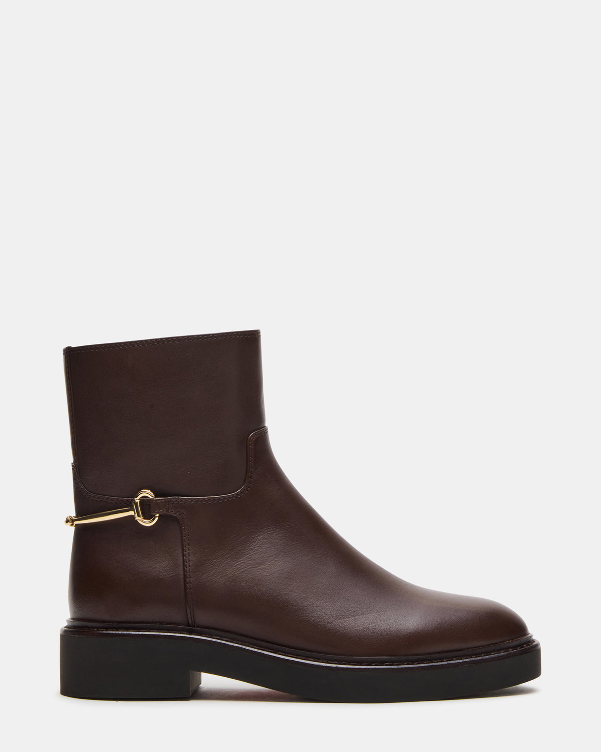 DIABLO Brown Leather Women's Ankle Boot - Steve Madden