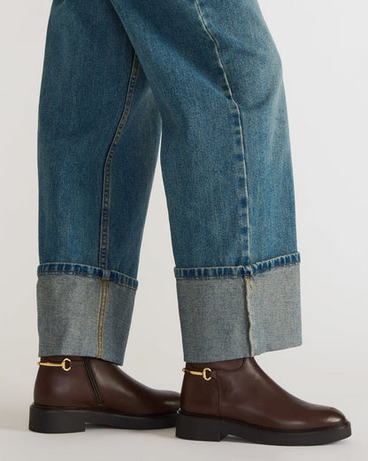DIABLO Brown Leather Women's Ankle Boot - Steve Madden