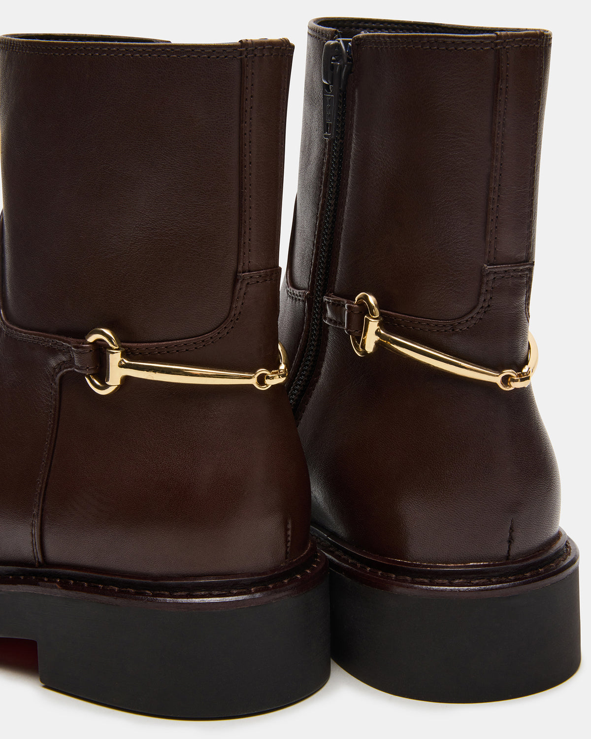 DIABLO Brown Leather Women's Ankle Boot - Steve Madden