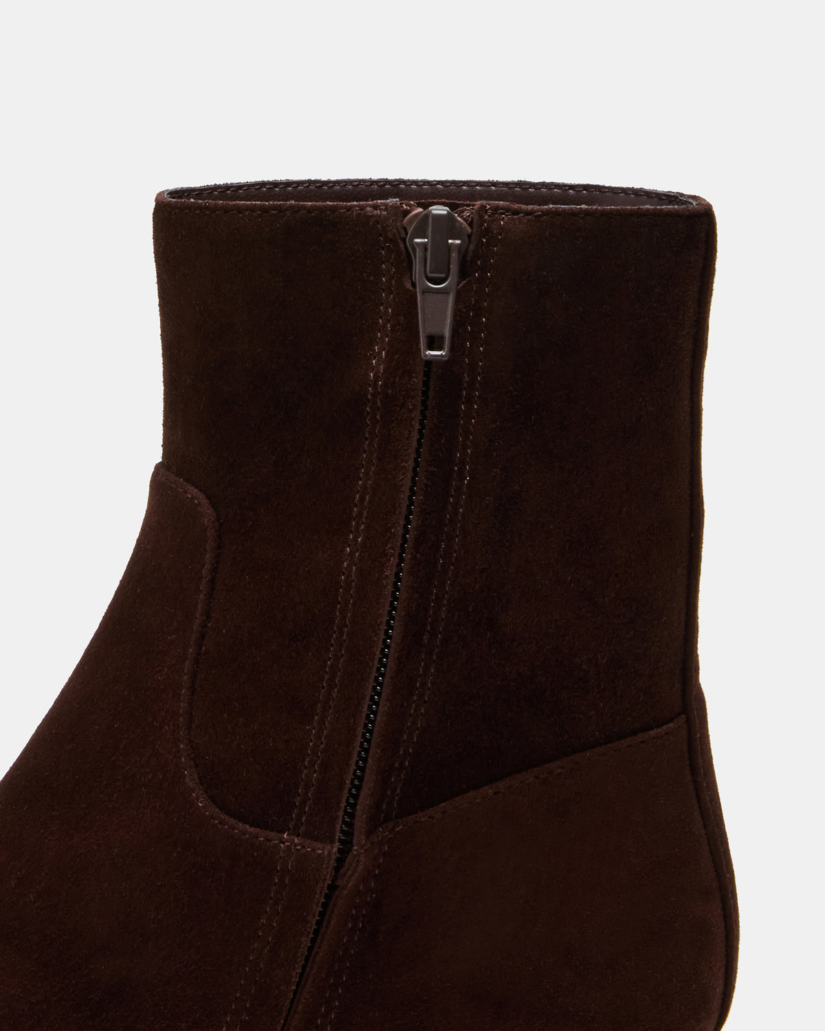 DEFINE Brown Suede Square-Toe Women's Ankle Boot - Steve Madden