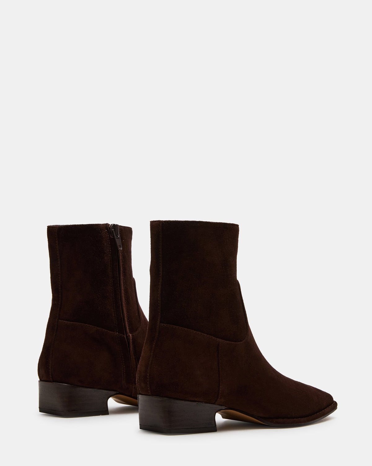 DEFINE Brown Suede Square-Toe Women's Ankle Boot - Steve Madden