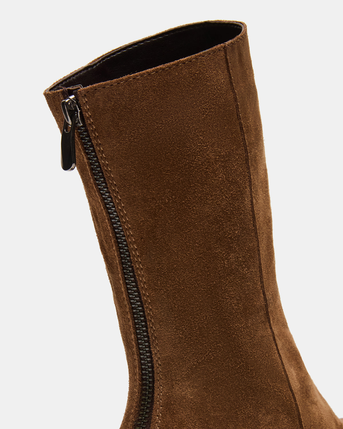 LAMI Dark Taupe Suede Lug Sole Women's Ankle Boot - Steve Madden