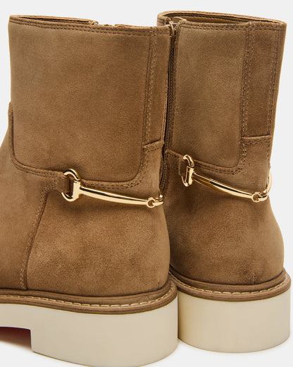 DIABLO Taupe Suede Women's Ankle Boot - Steve Madden