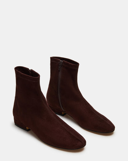 FINCH Brown Round Toe Women's Ankle Boot - Steve Madden