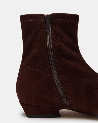 FINCH Brown Round Toe Women's Ankle Boot - Steve Madden