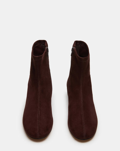 FINCH Brown Round Toe Women's Ankle Boot - Steve Madden