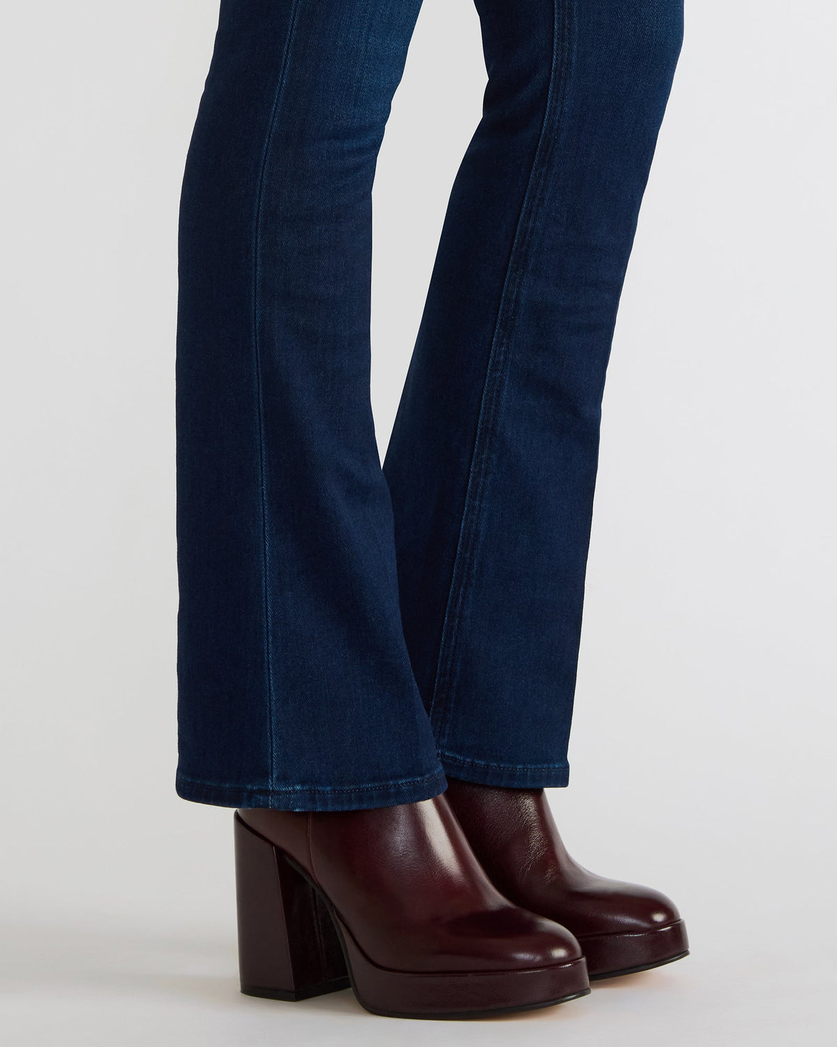 TYRA Burgundy Leather Platform Block Heel Women's Ankle Boot - Steve Madden