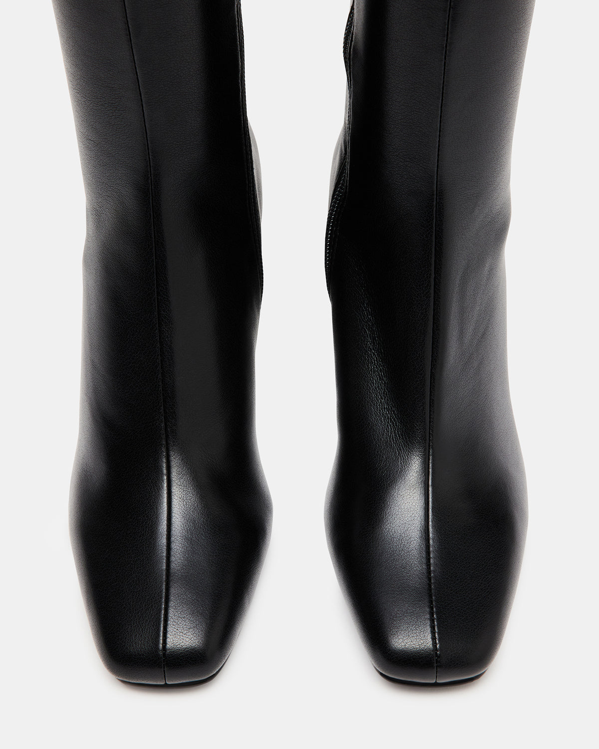 HOLLY Black Women's Knee-High Square-Toe Boot - Steve Madden
