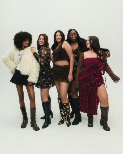 NITRO Brown Cow Print Wide Calf Pointed-Toe Stiletto Heel Knee-High Women's Boots - Steve Madden