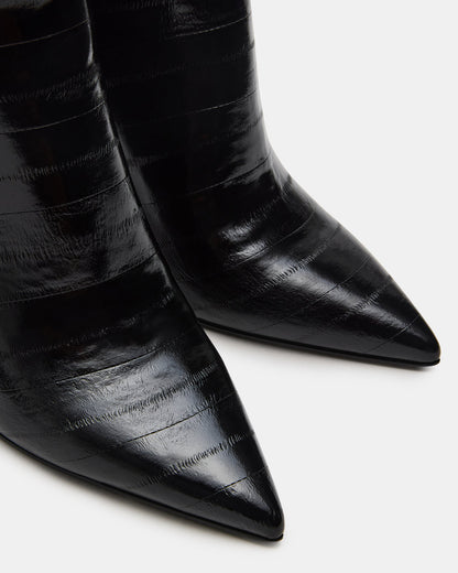 NITRO Black Eel Pointed-Toe Stiletto Heel Knee-High Women's Boots - Steve Madden