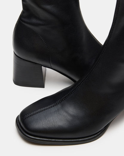 PAMMY Black Square-Toe Block Heel Women's Ankle Boot - Steve Madden