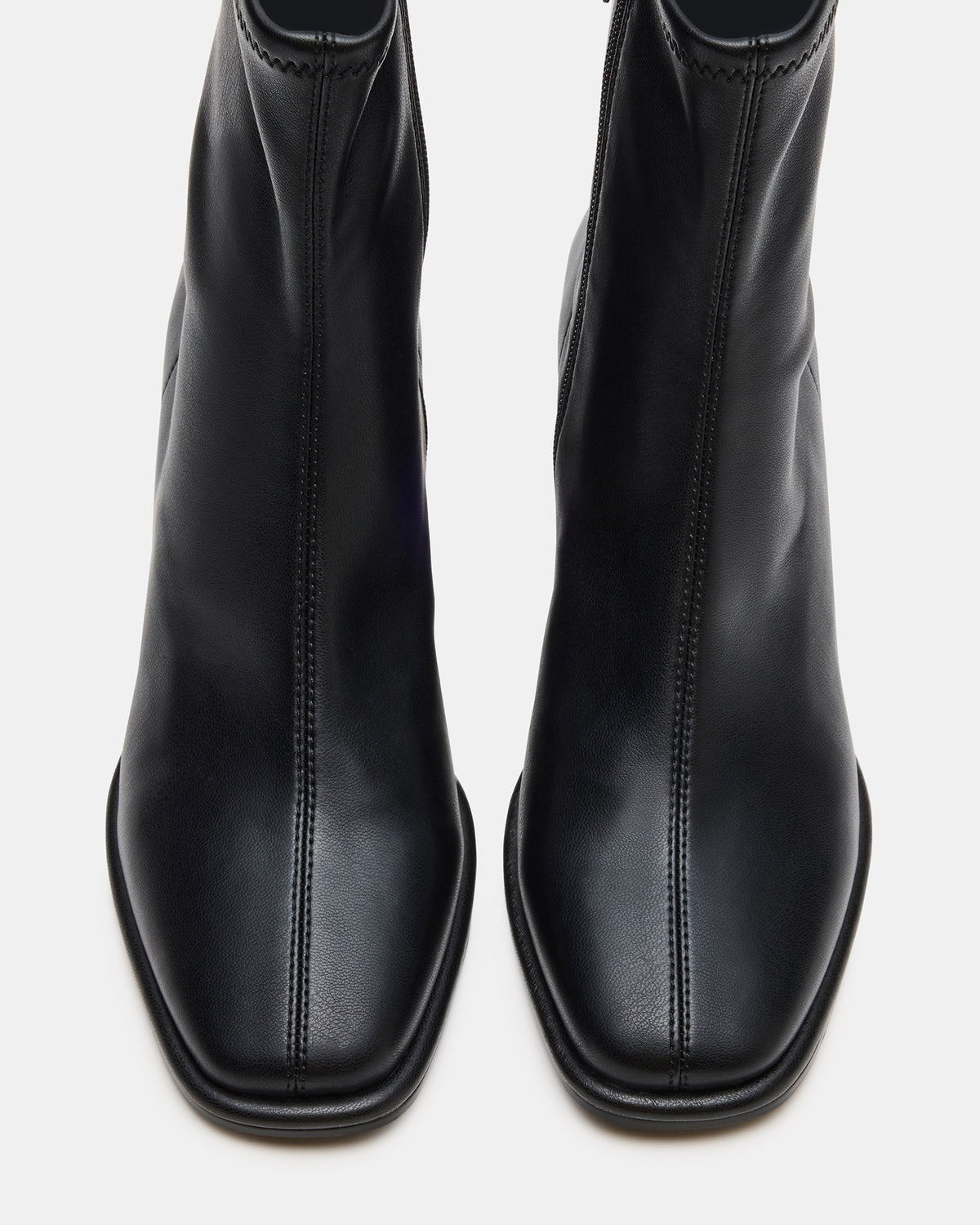 PAMMY Black Square-Toe Block Heel Women's Ankle Boot - Steve Madden
