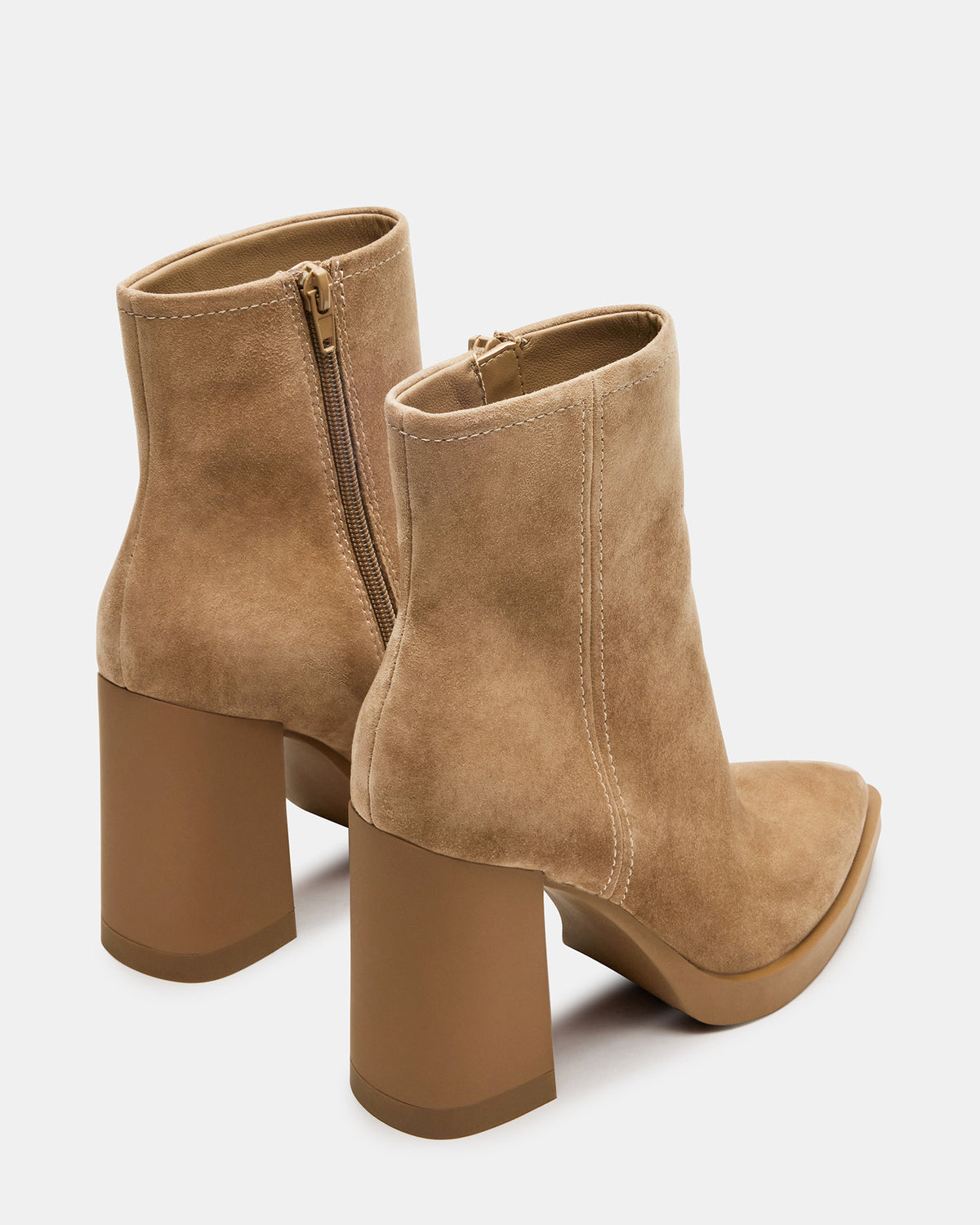 HARDEN Sand Suede Women's Pointed-Toe Ankle Boot - Steve Madden
