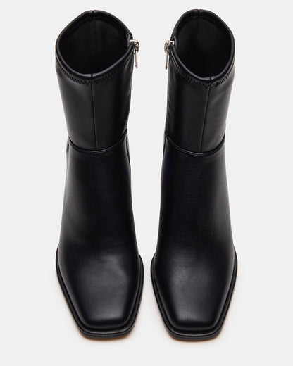 HARP Black Square-Toe Block Heel Women's Ankle Boot - Steve Madden